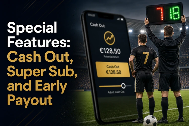 Special Features: Cash Out, Super Sub, and Early Payout